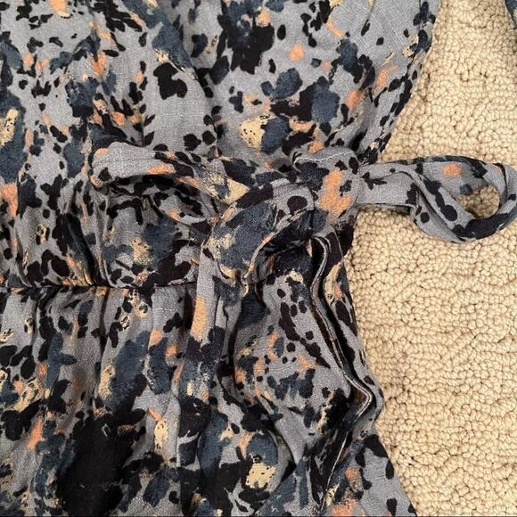 Free People All The Right Ruffles Blue Romper Sz S - Picture 12 of 15